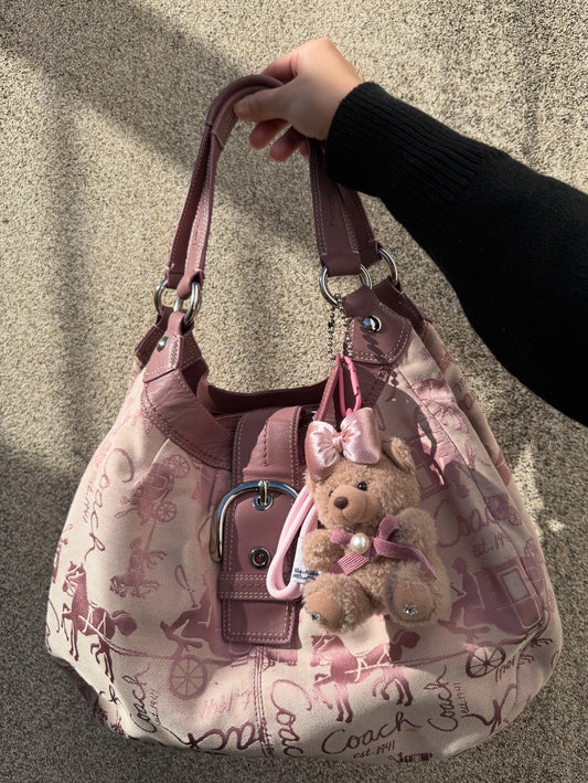COACH SOHO LYNN HORSE & CARRIAGE LARGE HOBO BAG