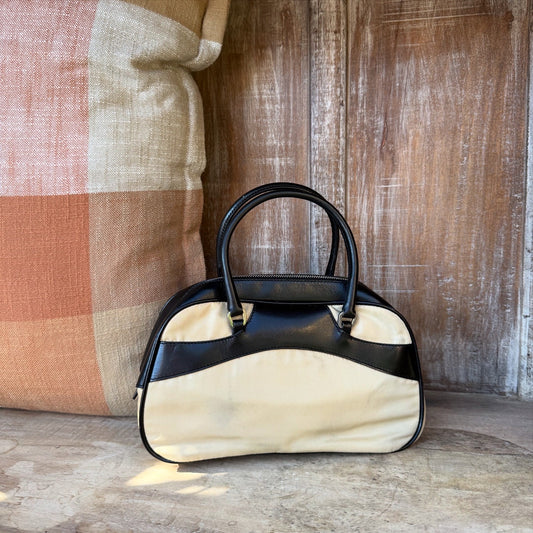 Prada Vintage Nylon Hand Bowling Bag