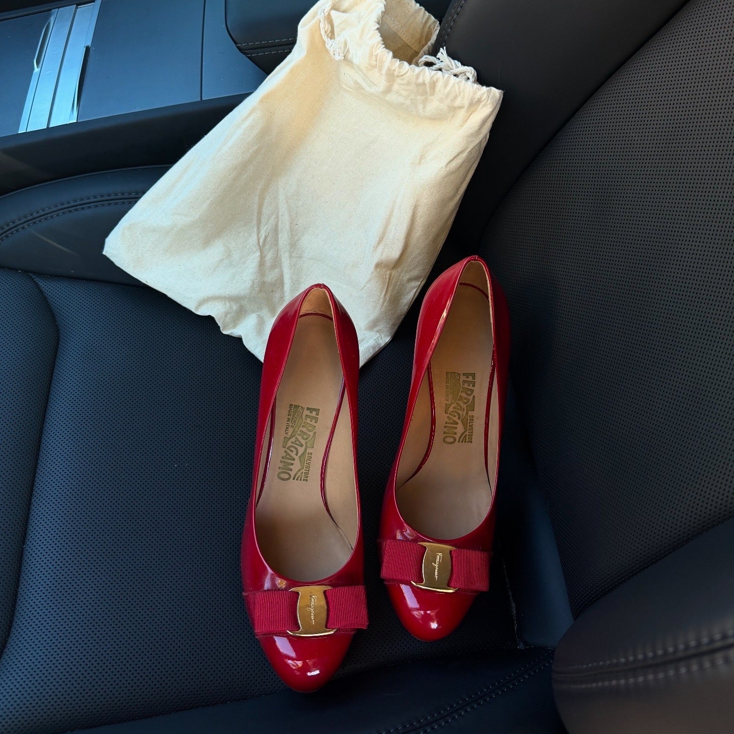 Salvatore Ferragamo Red Heels 9cm