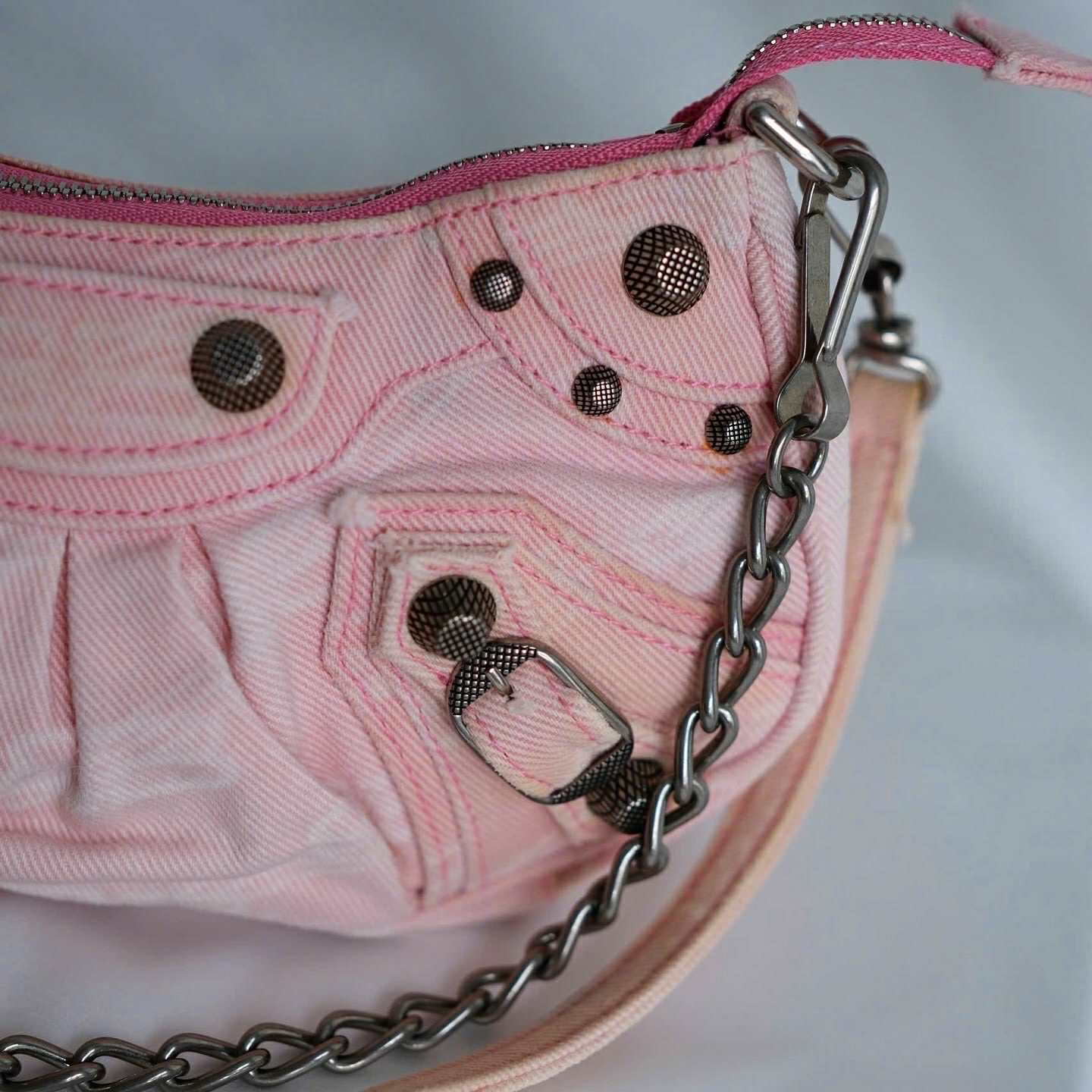 Balenciaga Le Cagole Pink Denim