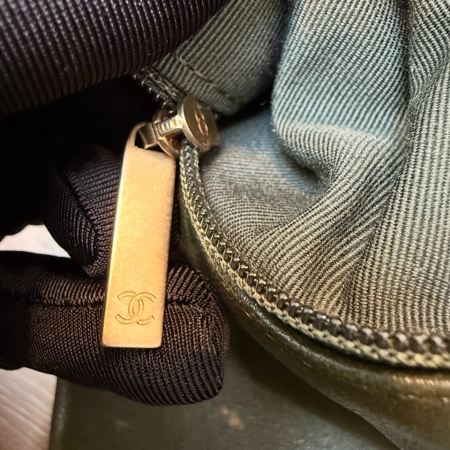 Chanel 19 Flap in Olive Green Lambskin