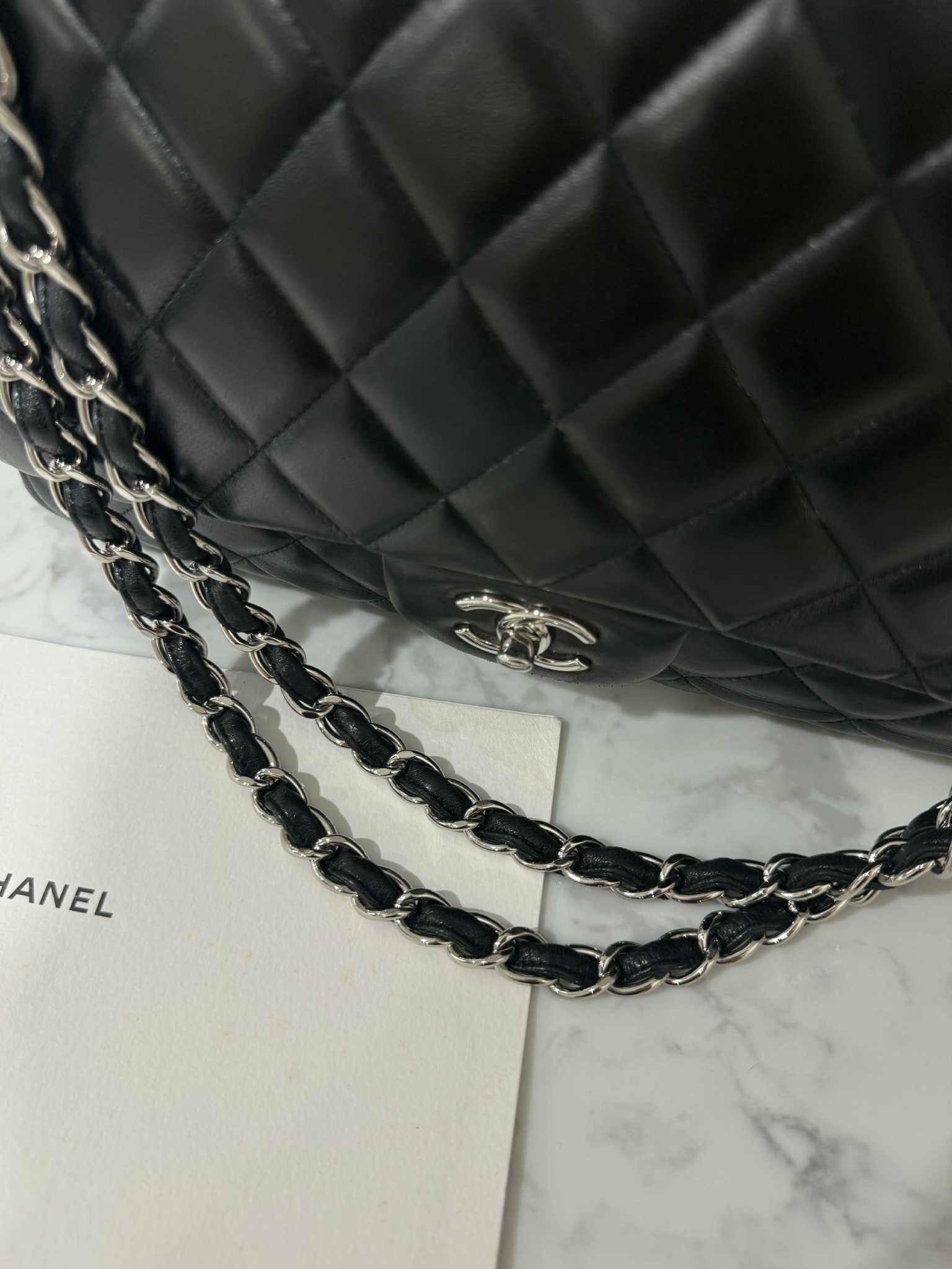 Chanel Classic Flap Maxi Black Lambskin