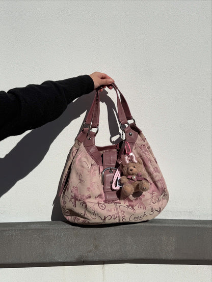 COACH SOHO LYNN HORSE & CARRIAGE LARGE HOBO BAG