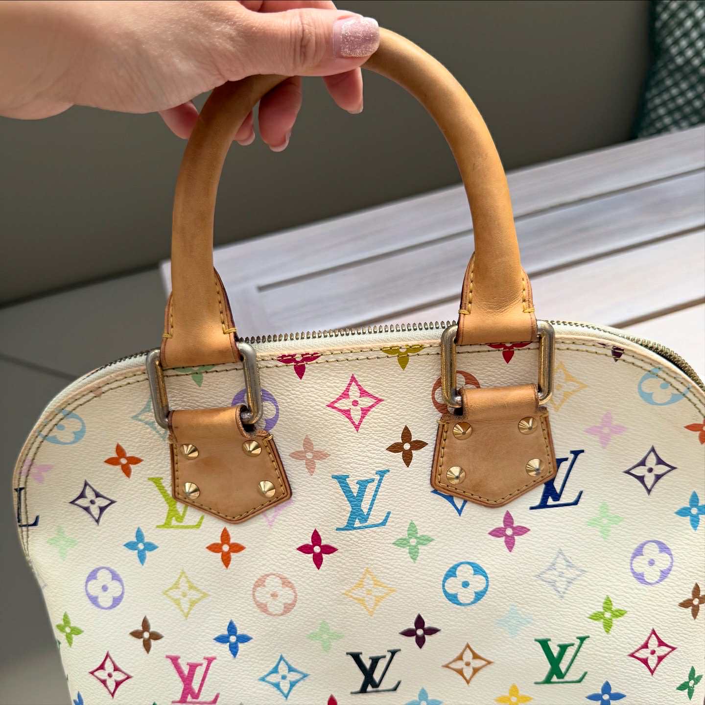 Louis Vuitton Takashi Murakami Multicolour Alma