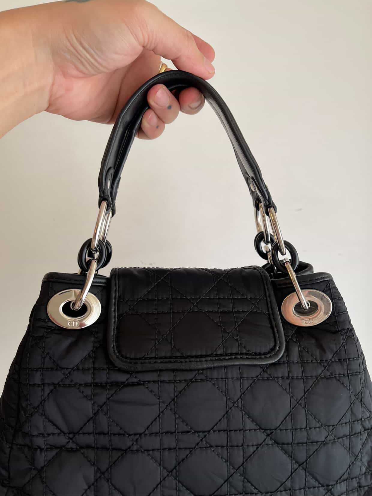 Dior Charming Nylon Cannage Tote