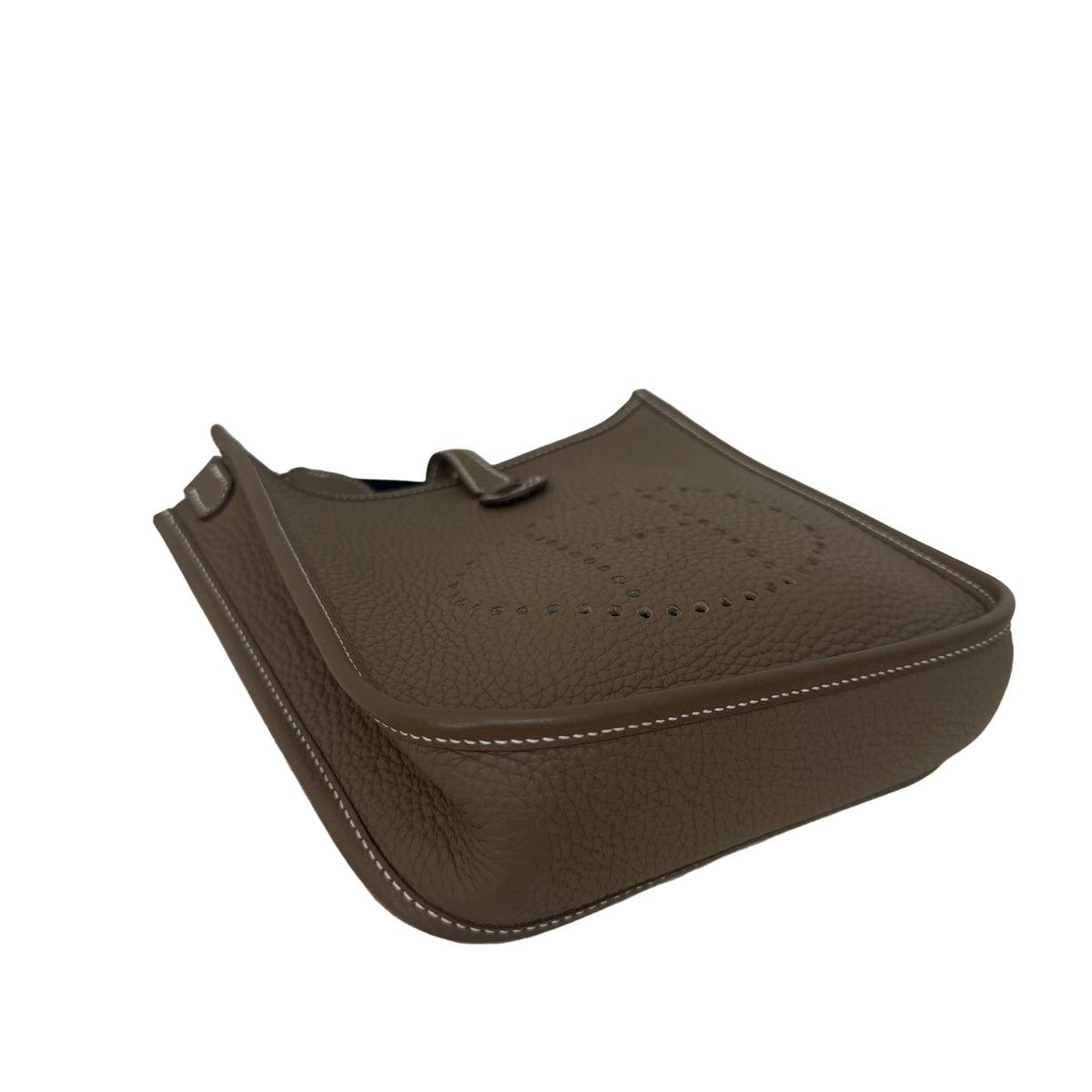Hermes Evelyne 16 Clemence Etoupe/Bleu Indigo SHW