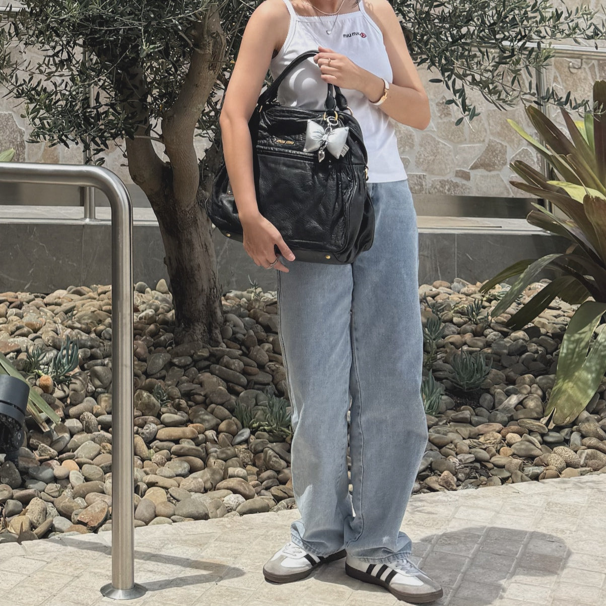 Miu Miu Nappa Mini Charm Bag