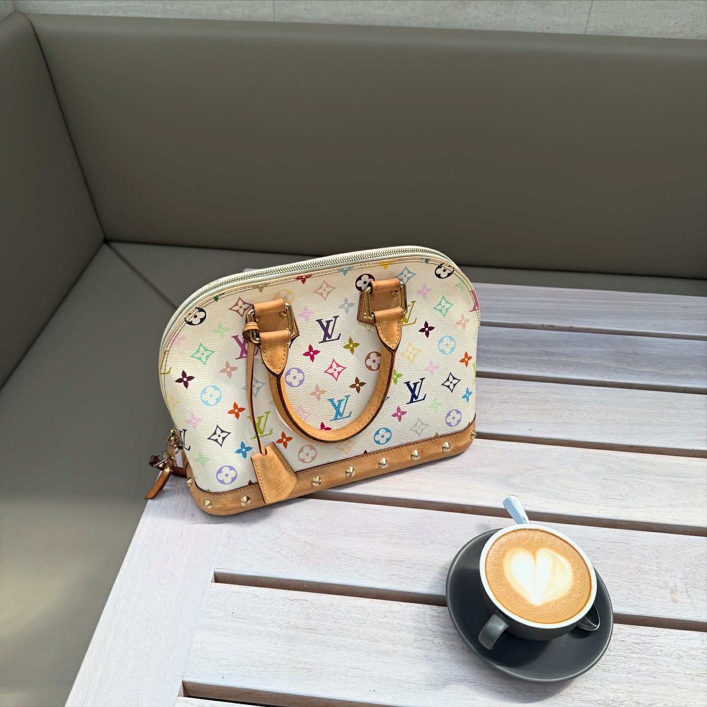 Louis Vuitton Takashi Murakami Multicolour Alma