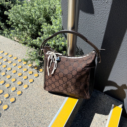 Gucci Tom Ford Slim Horsebit Brown Shoulder Bag