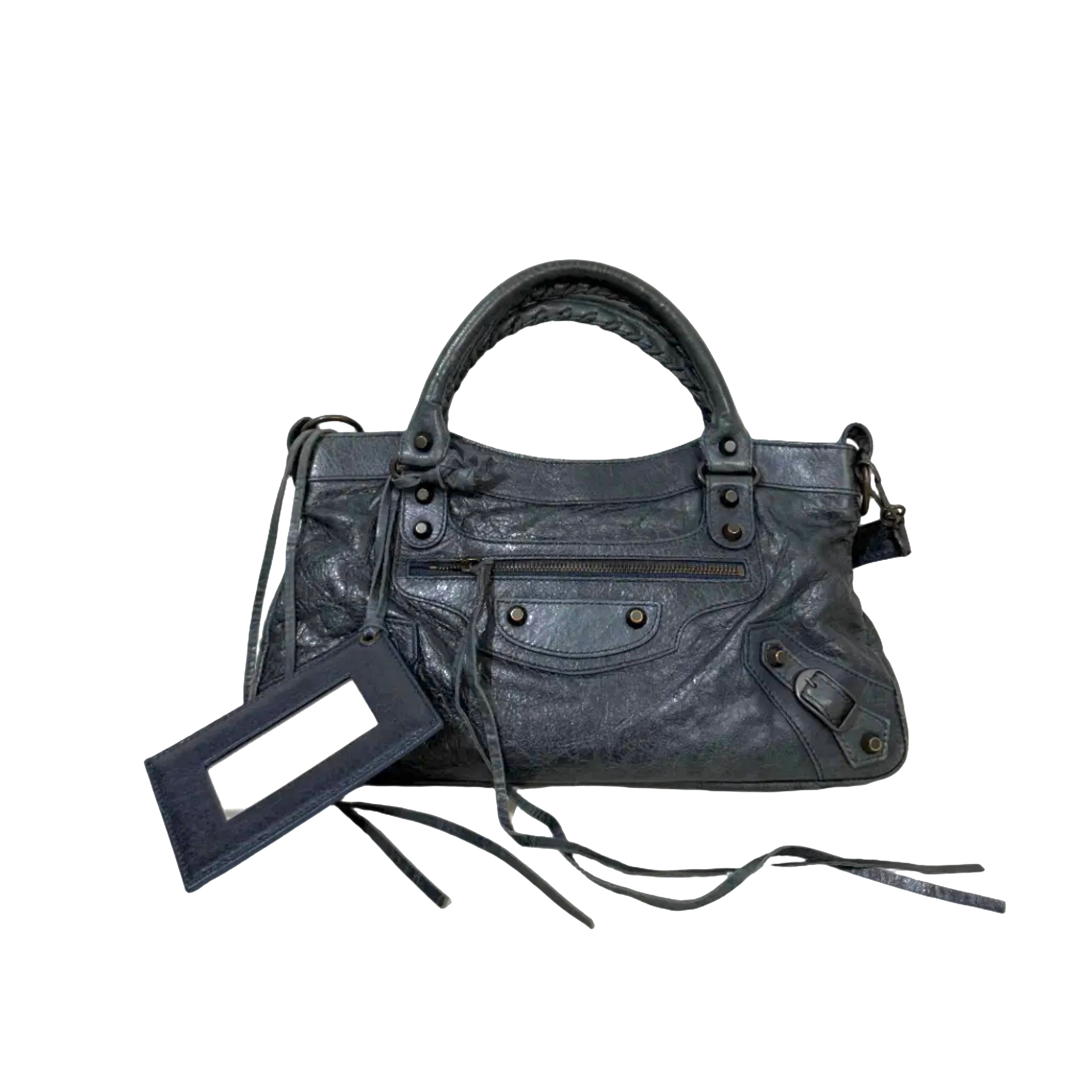 Balenciaga Le City First Bag in Dark Green