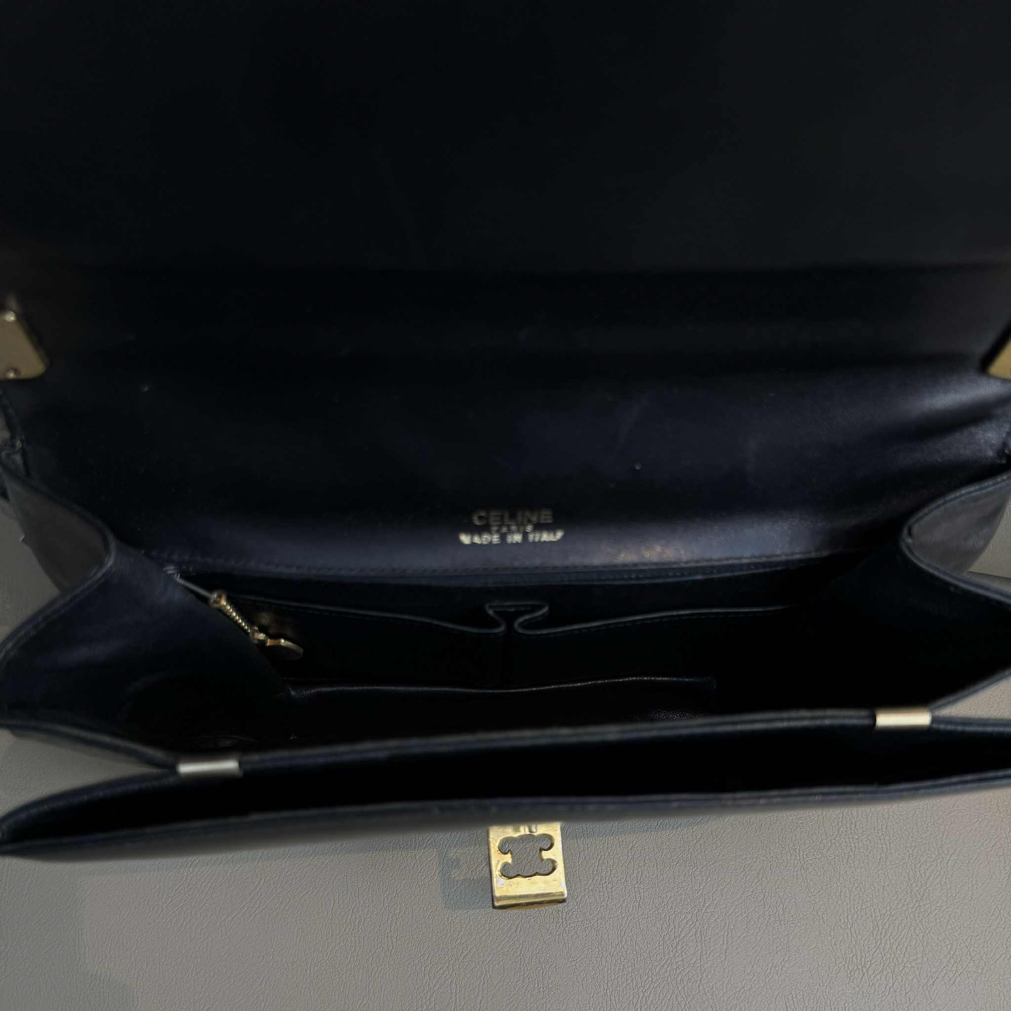 Celine Vintage Box Bag Black