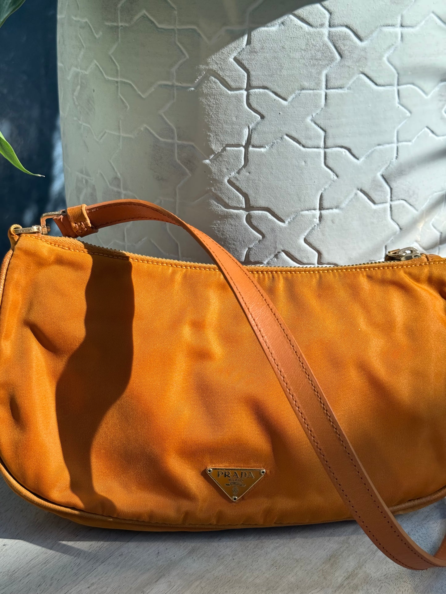 Prada Vintage Orange Shoulder Bag