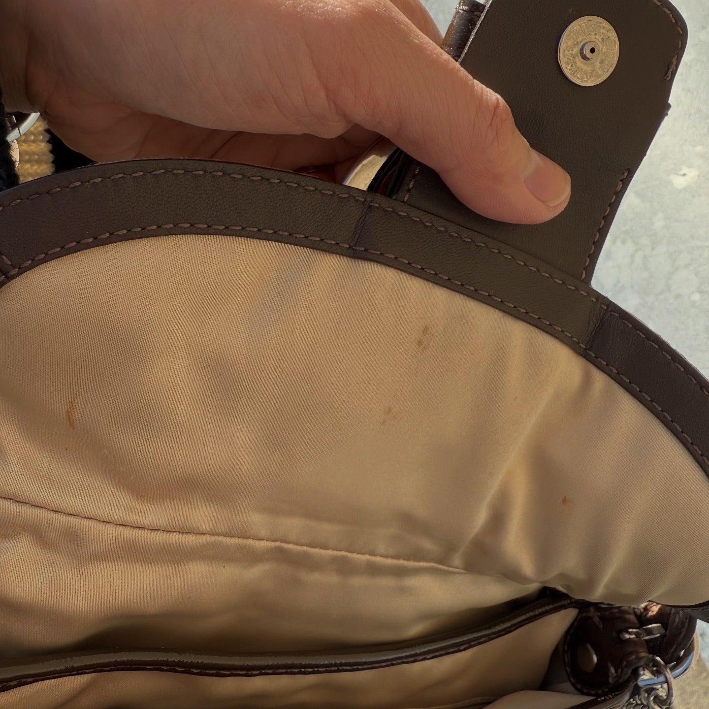 COACH Soho Signature Canvas Hobo Shoulder Bag