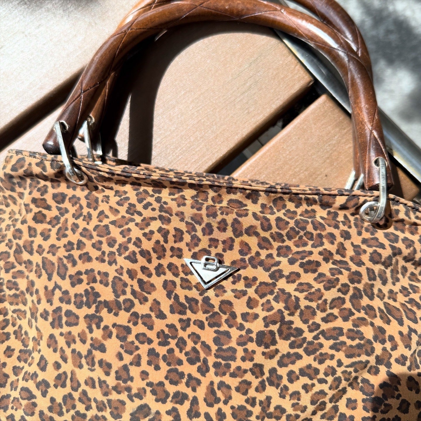 Bottega Veneta Leopard Print Hand Bag