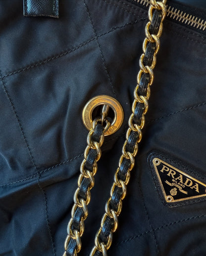 PRADA Chain Tote Shoulder Bag Vintage 1990s