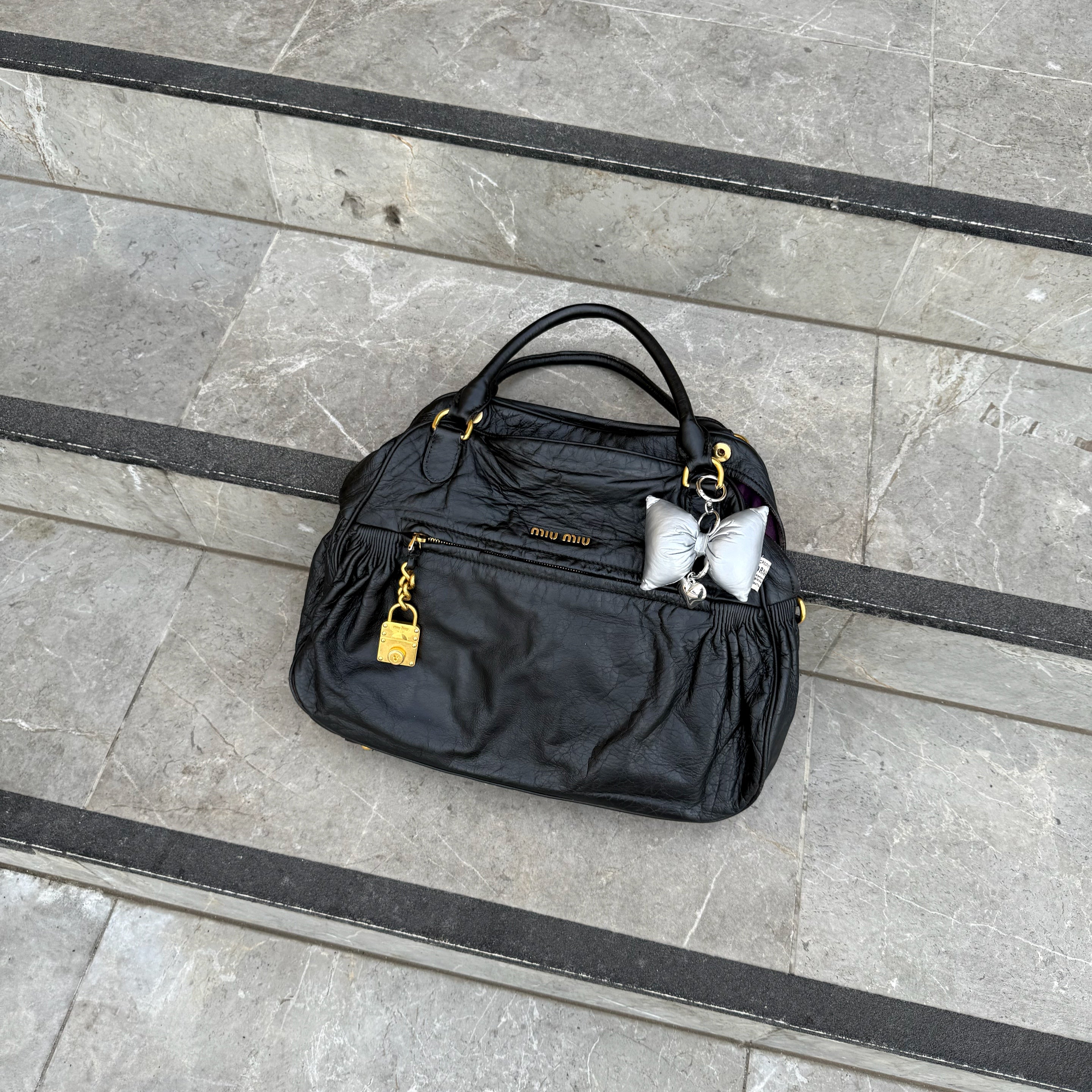 Miu Miu Nappa Mini Charm Bag