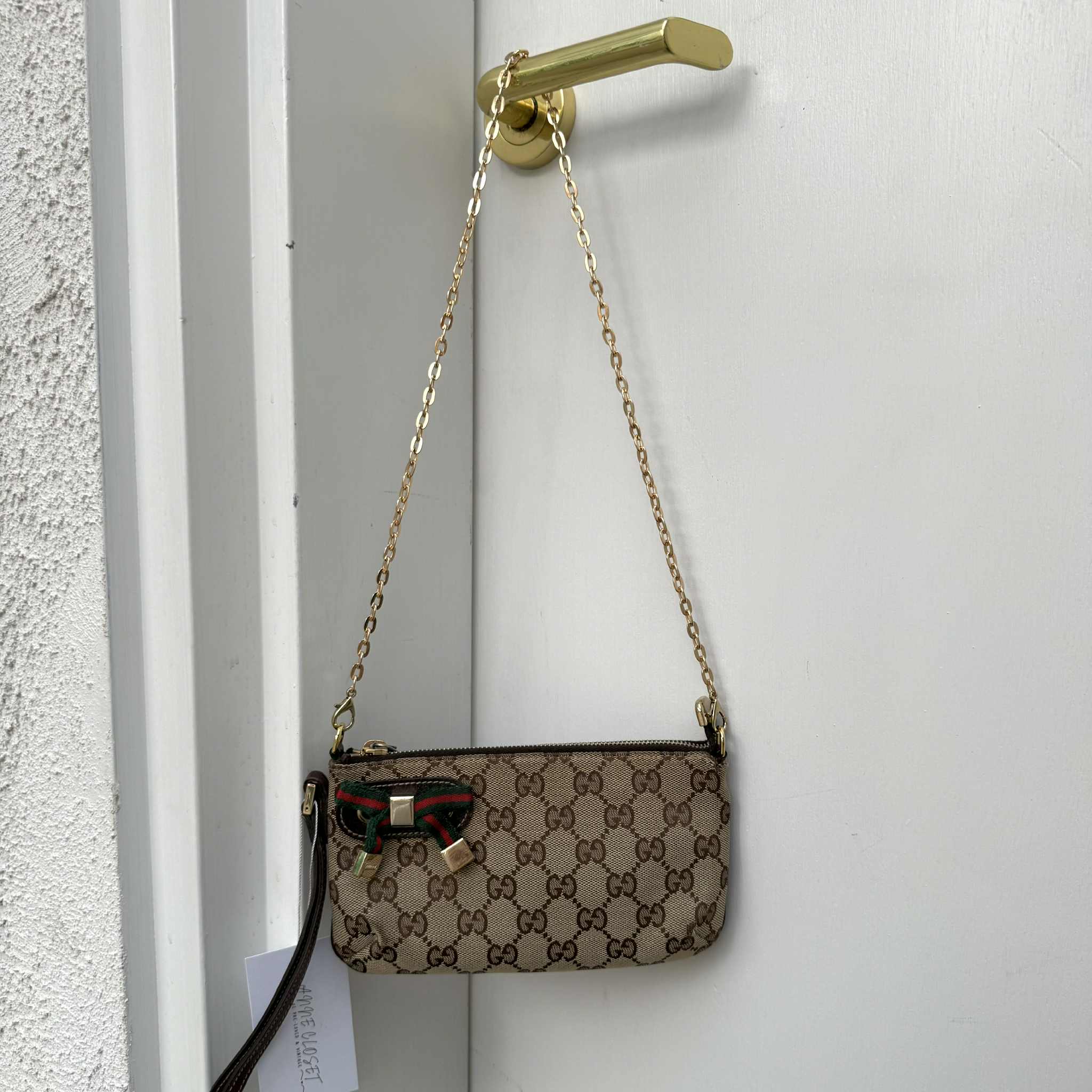 Gucci GG Canvas Sherry Line Pouch