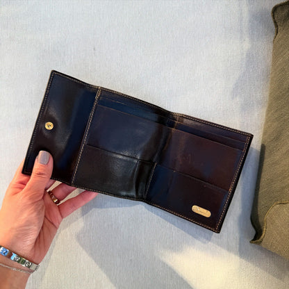 FENDI Zucca Jacquard Canvas Brown Tri-fold Wallet
