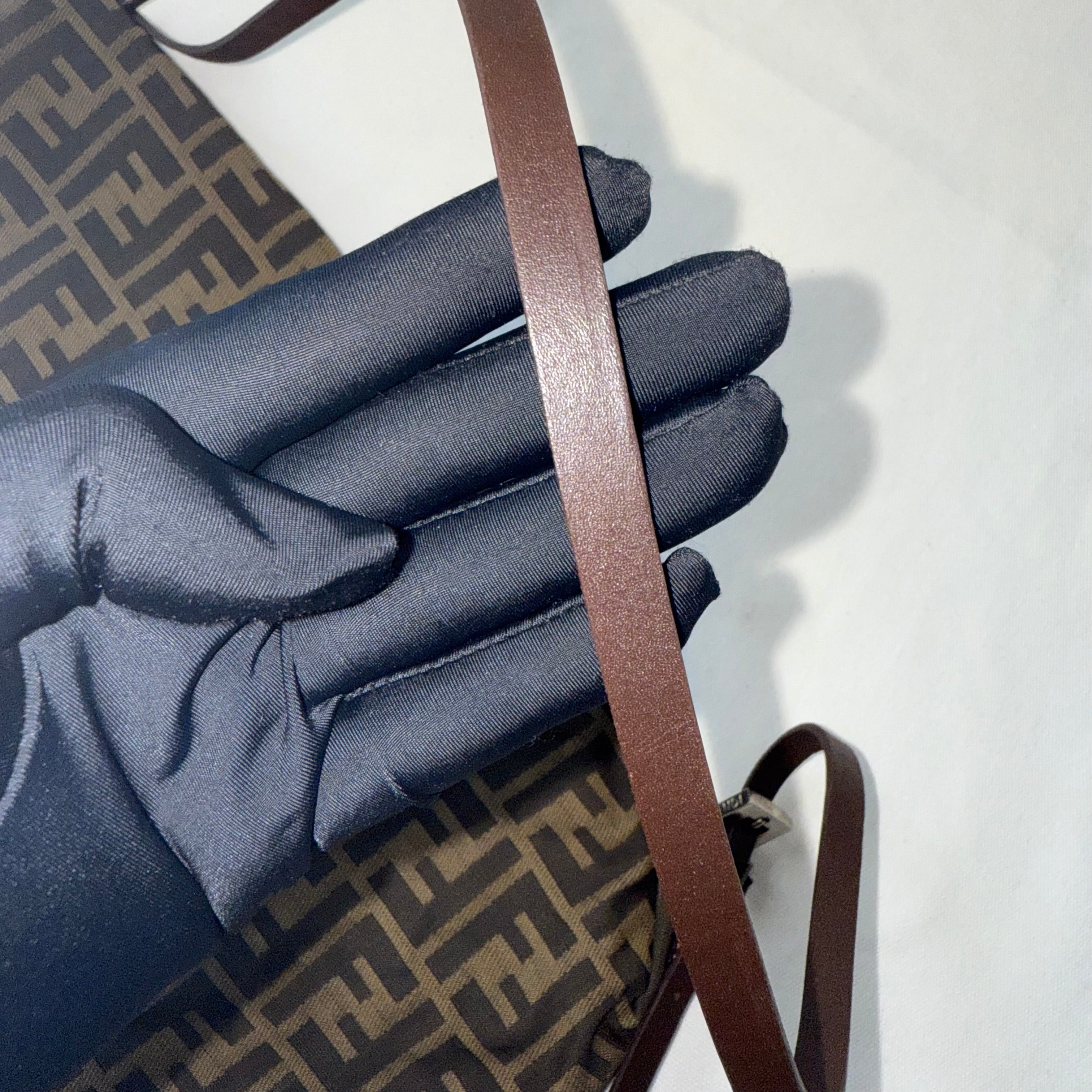 Fendi FF Zucca Canvas Shoulder Bag