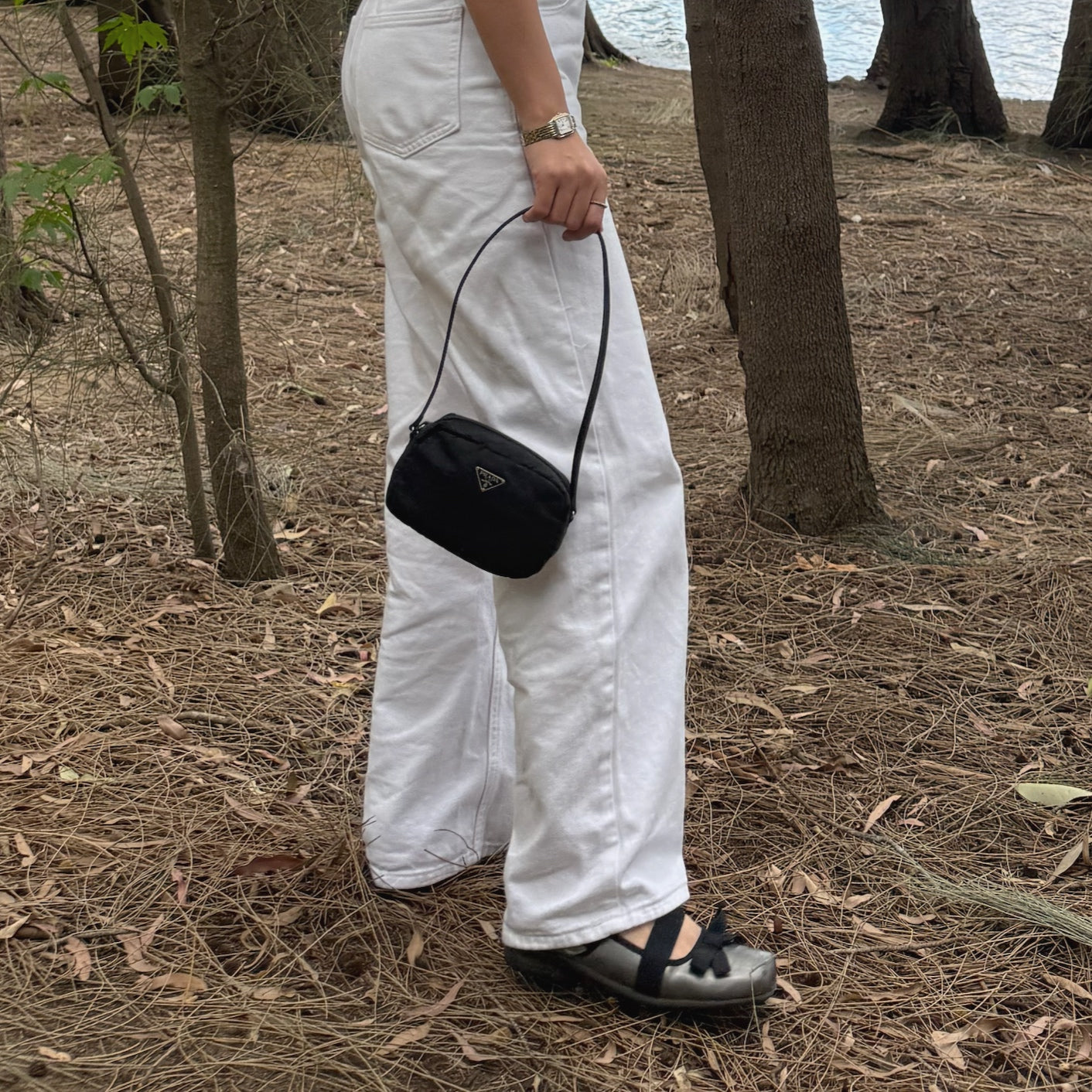 Prada Black Tessuto Shoulder Bag