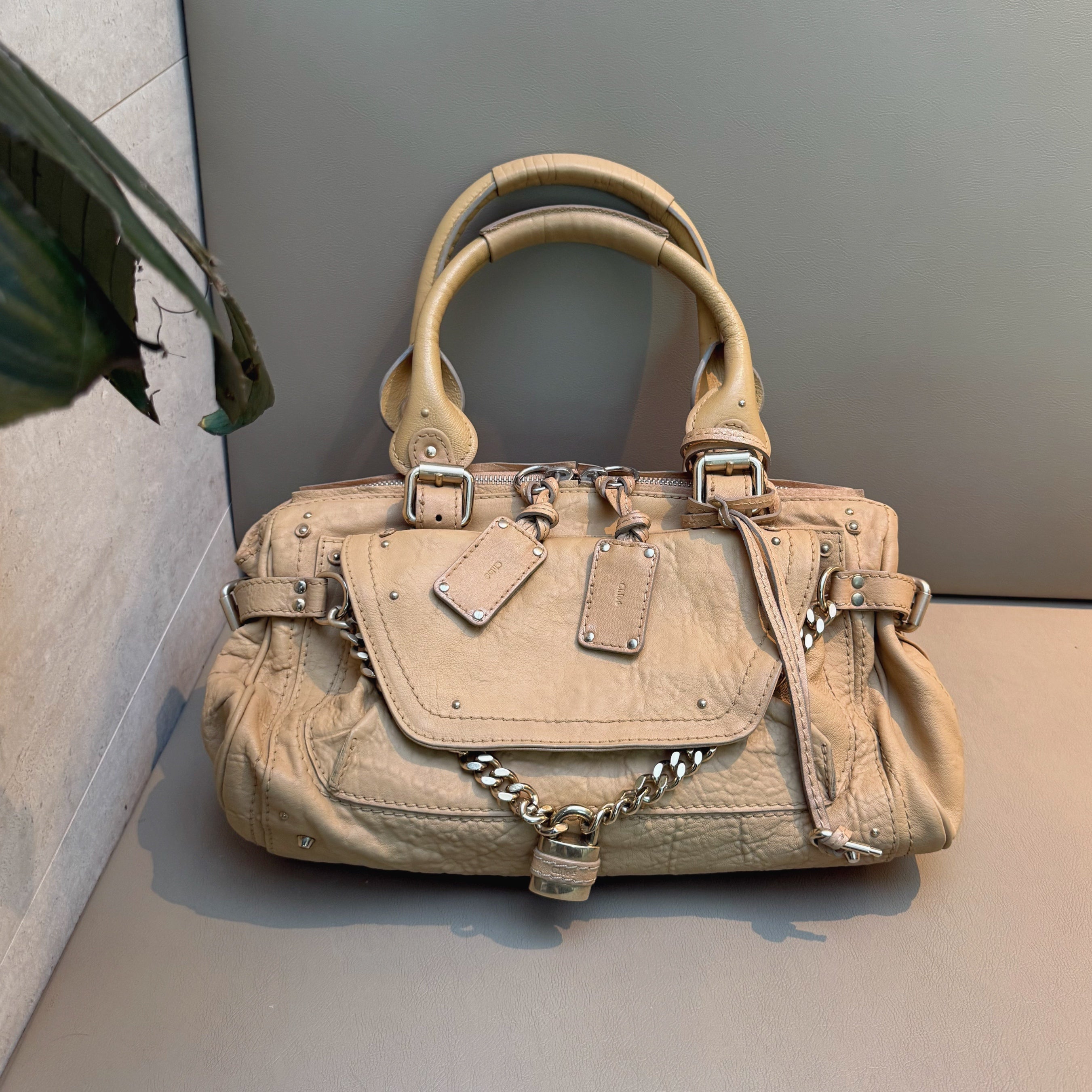 Chloe Brown Paddigton Capsule Leather Shoulder Bag