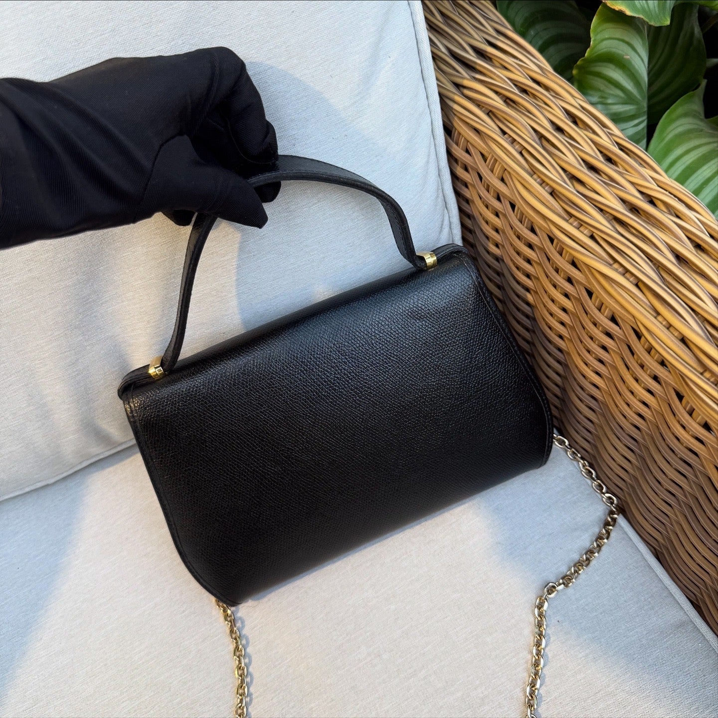 Christian Dior Classic Black Leather
