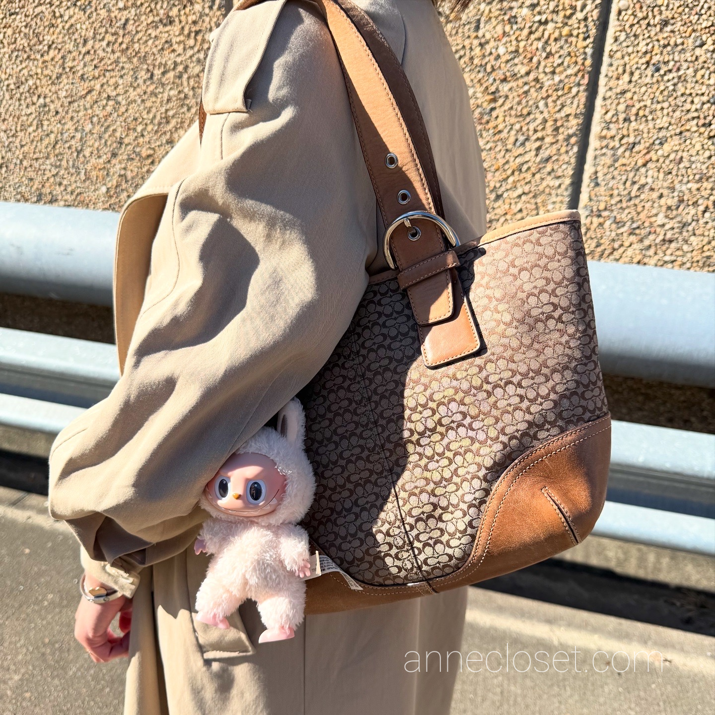 Coach Soho Signature Four Buckle Strap Hobo