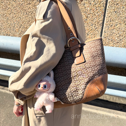 Coach Soho Signature Four Buckle Strap Hobo