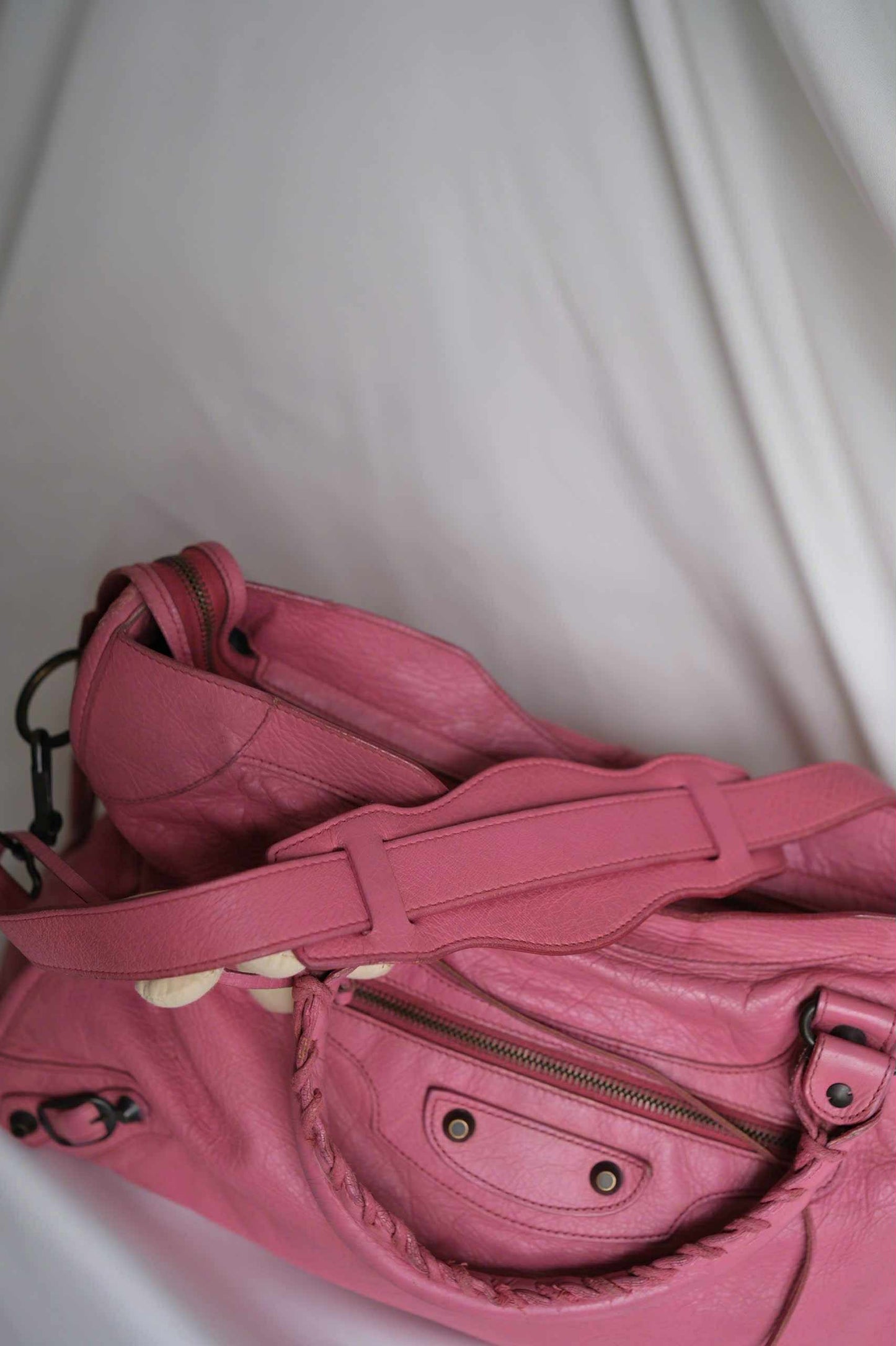 Balenciaga City Pink Leather Handbag