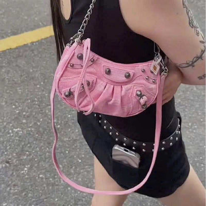 Balenciaga Le Cagole Pink Denim