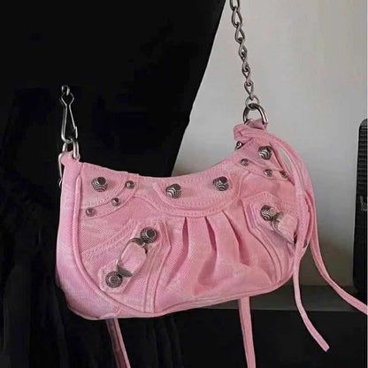 Balenciaga Le Cagole Pink Denim