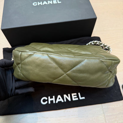Chanel 19 Flap in Olive Green Lambskin