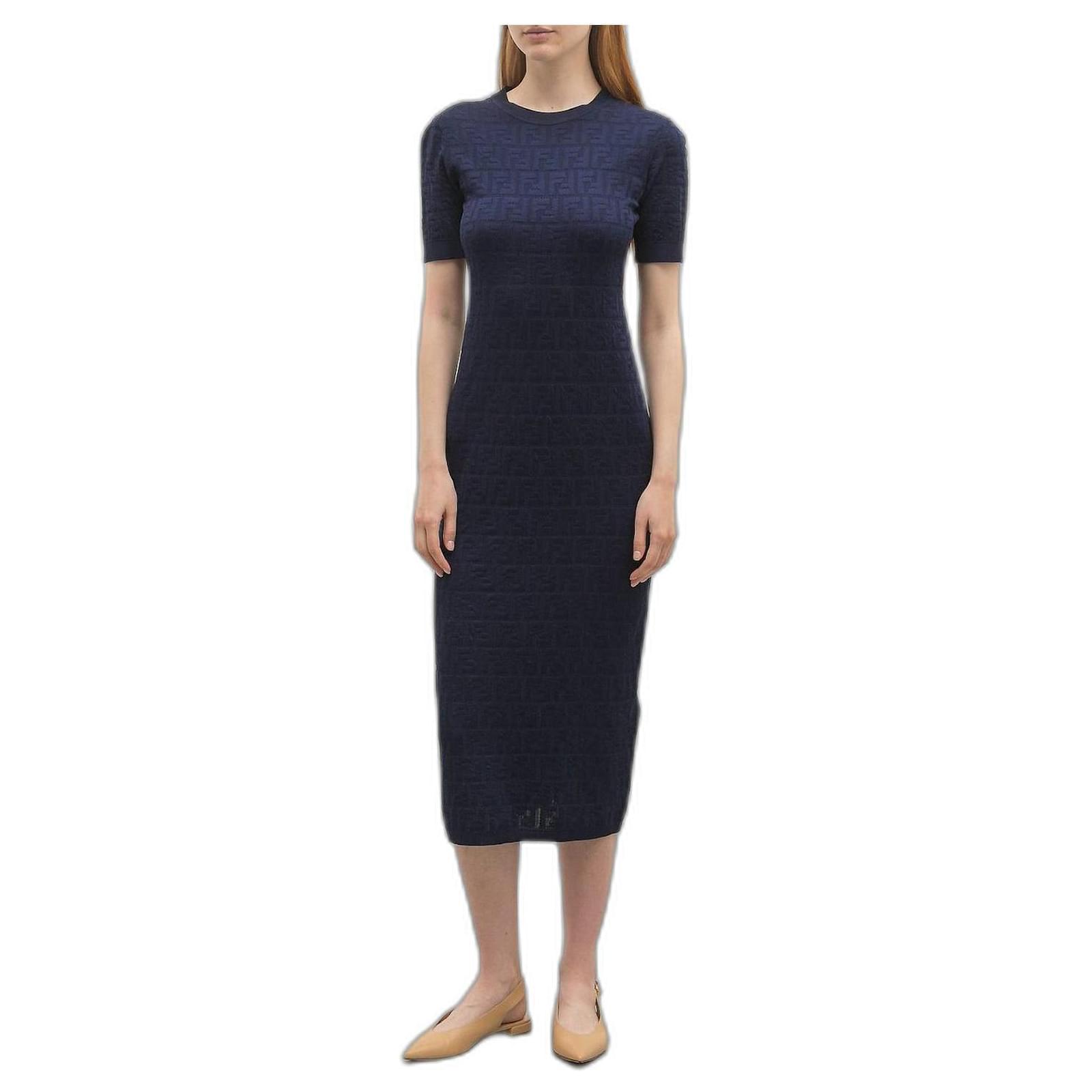FENDI mid-length dress Navy