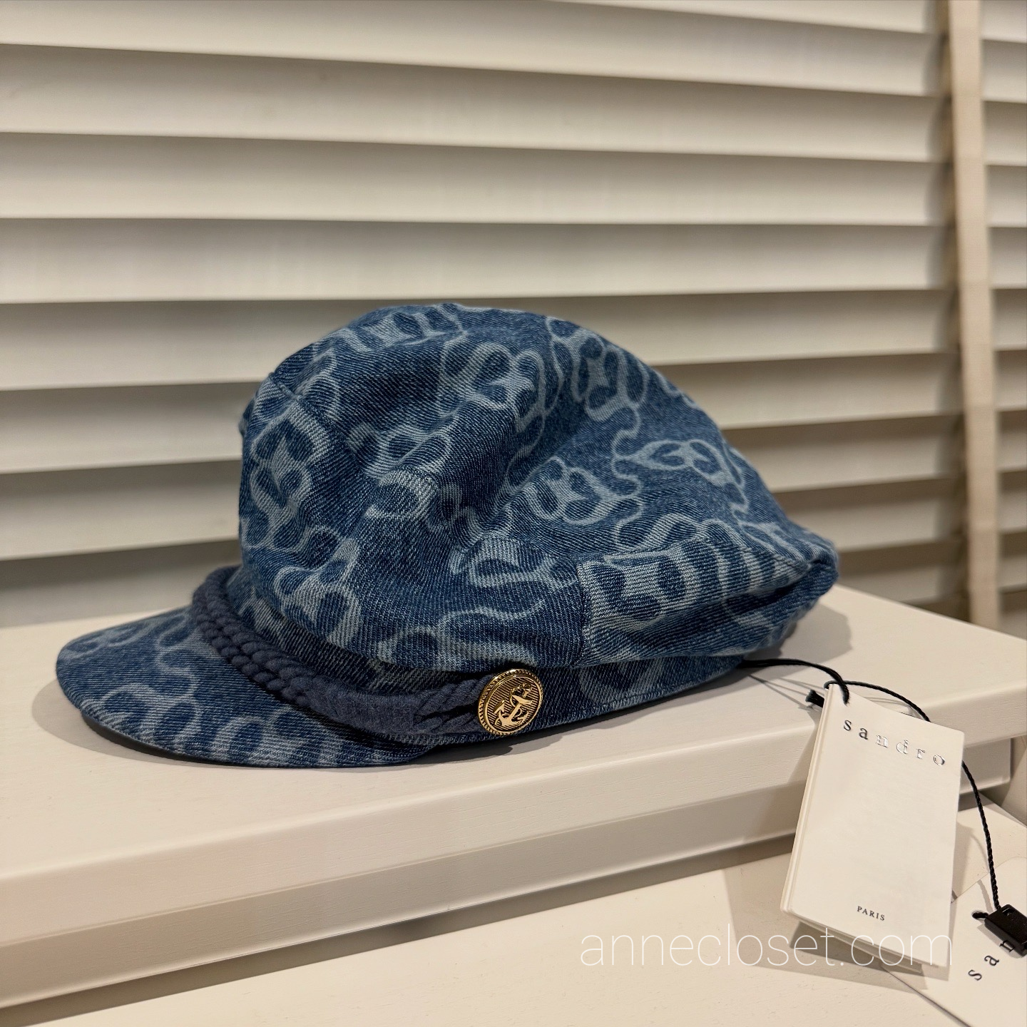 SANDRO Denim Cap