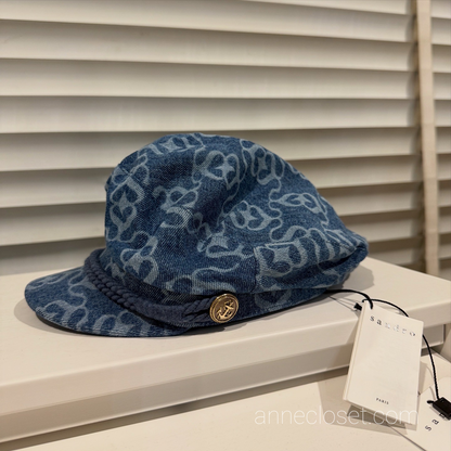 SANDRO Denim Cap