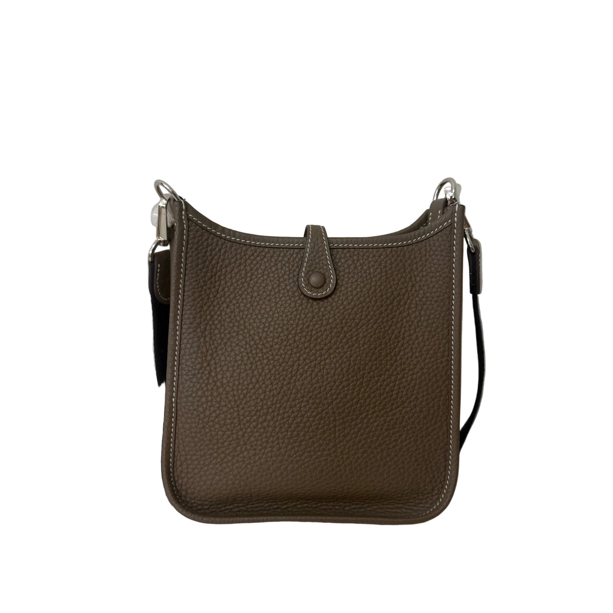 Hermes Evelyne 16 Clemence Etoupe/Bleu Indigo SHW