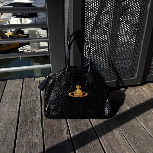 Vivienne Westwood Large Glitter Orb Yasmine Bag