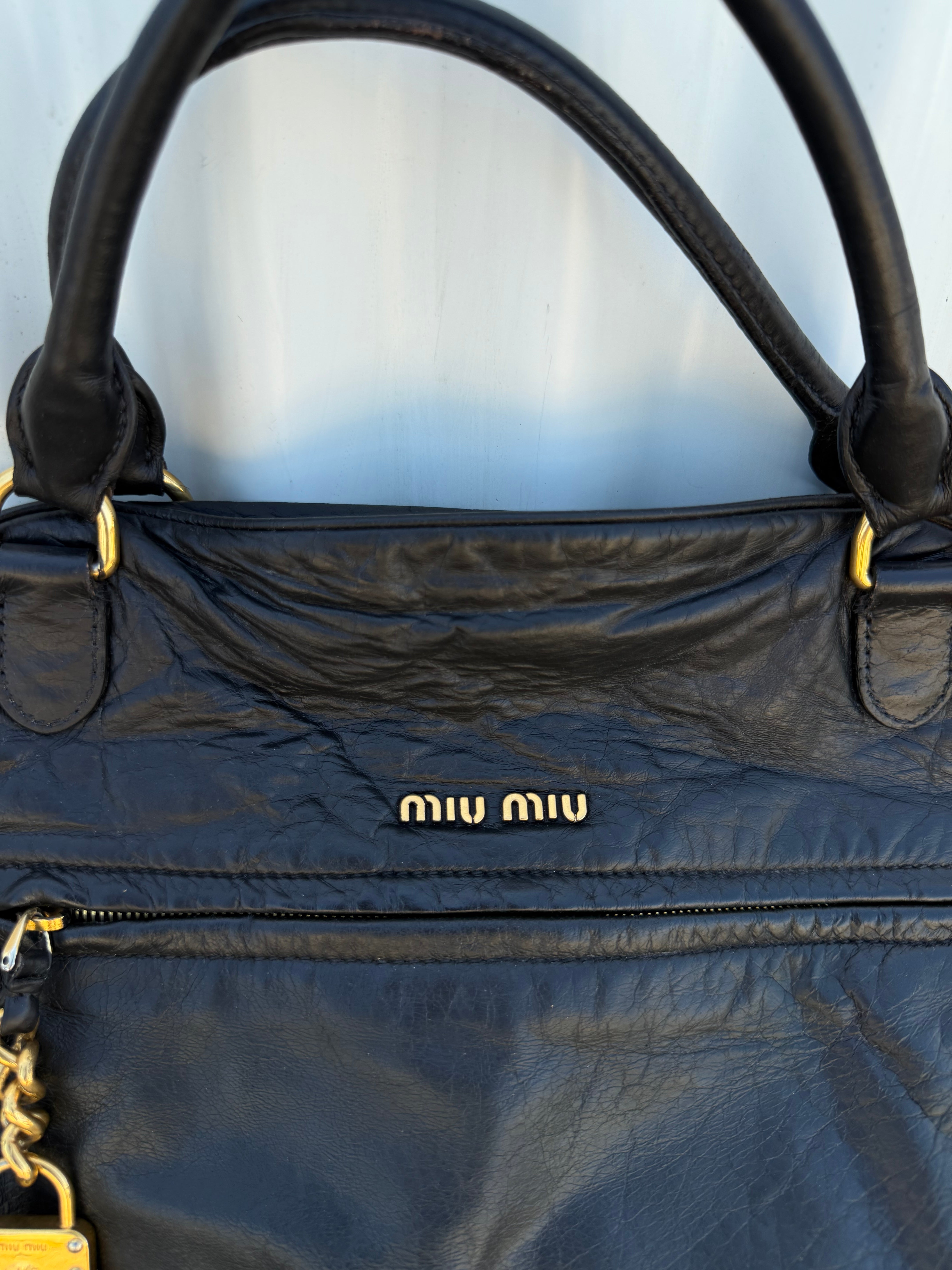 Miu Miu Nappa Mini Charm Bag