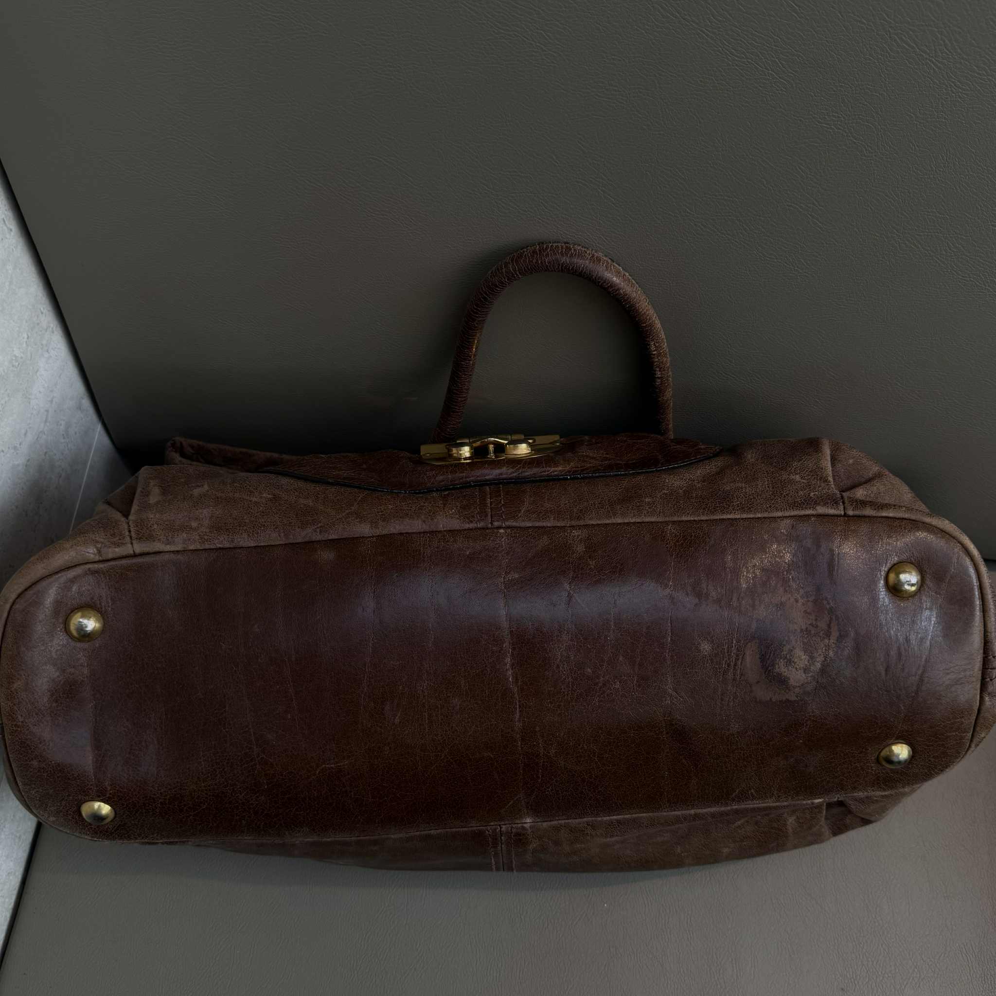 Miu Miu Tan Brown Gold Large Tote Bag 