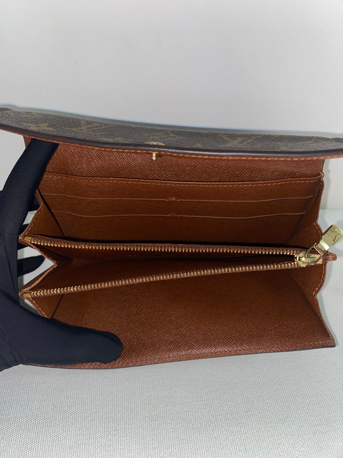 Louis Vuitton Monogram Sarah Long Wallet
