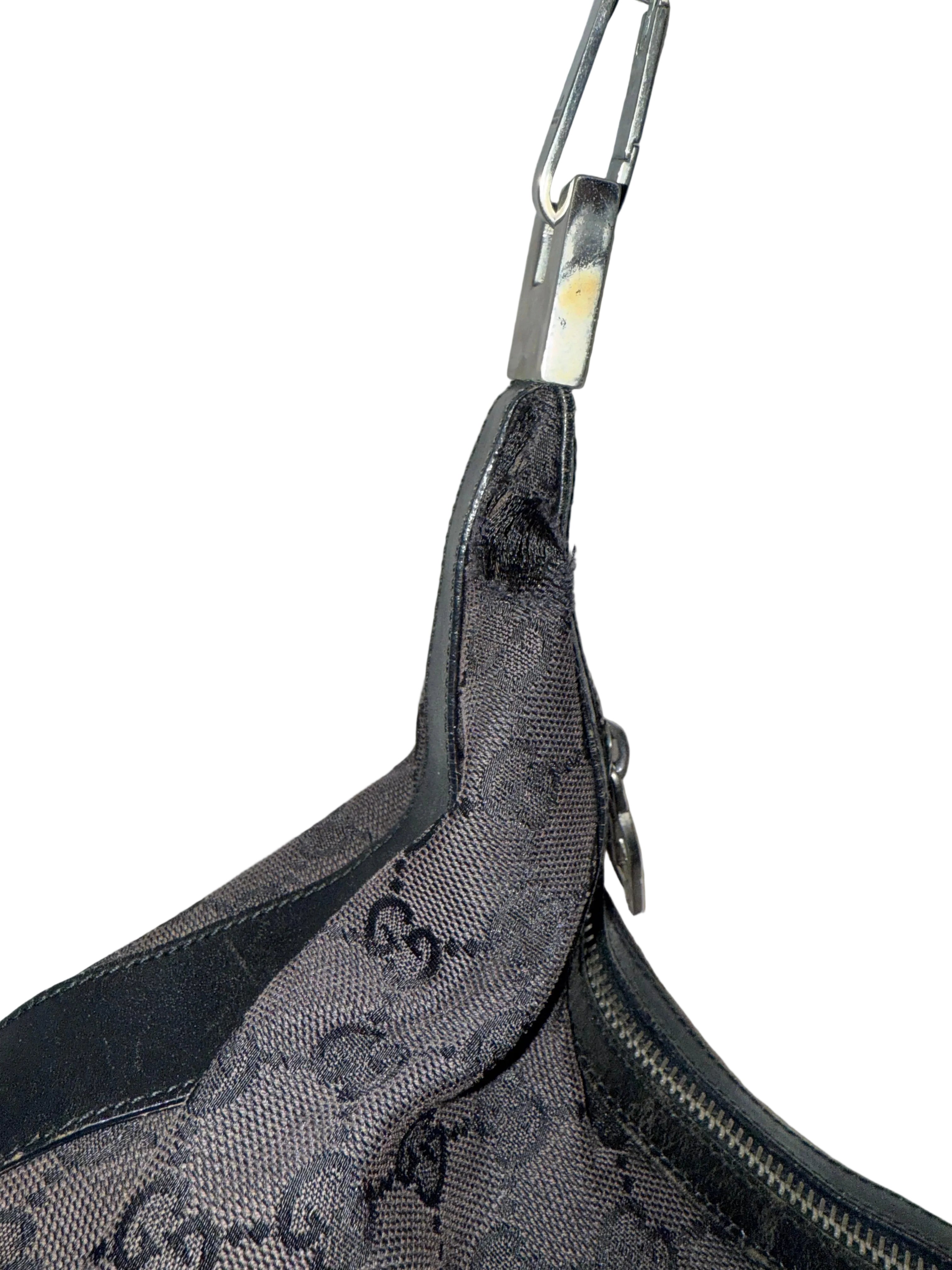 Gucci Clasp Handle Hobo GG Canvas