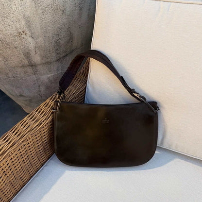 Gucci Brown Patent Leather Hobo