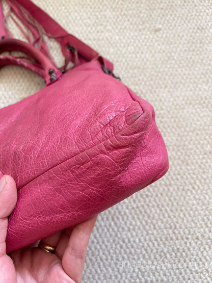 Balenciaga City Baby Pink Leather Handbag