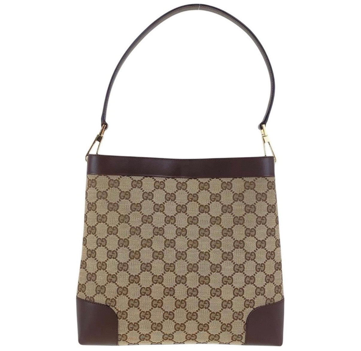 Gucci GG Brown Canvas Shoulder Bag