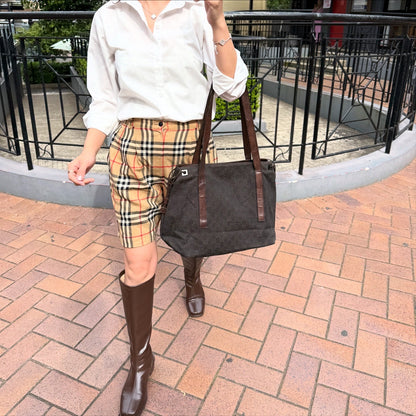 GUCCI GG Canvas Handbag Tote Bag