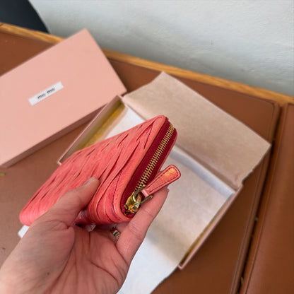 Miu Miu Leather Long Wallet
