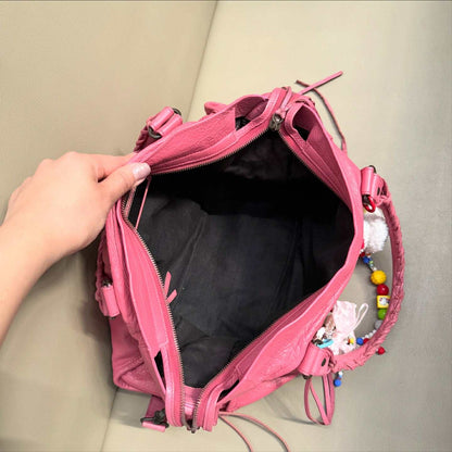 Balenciaga City Pink Leather Handbag