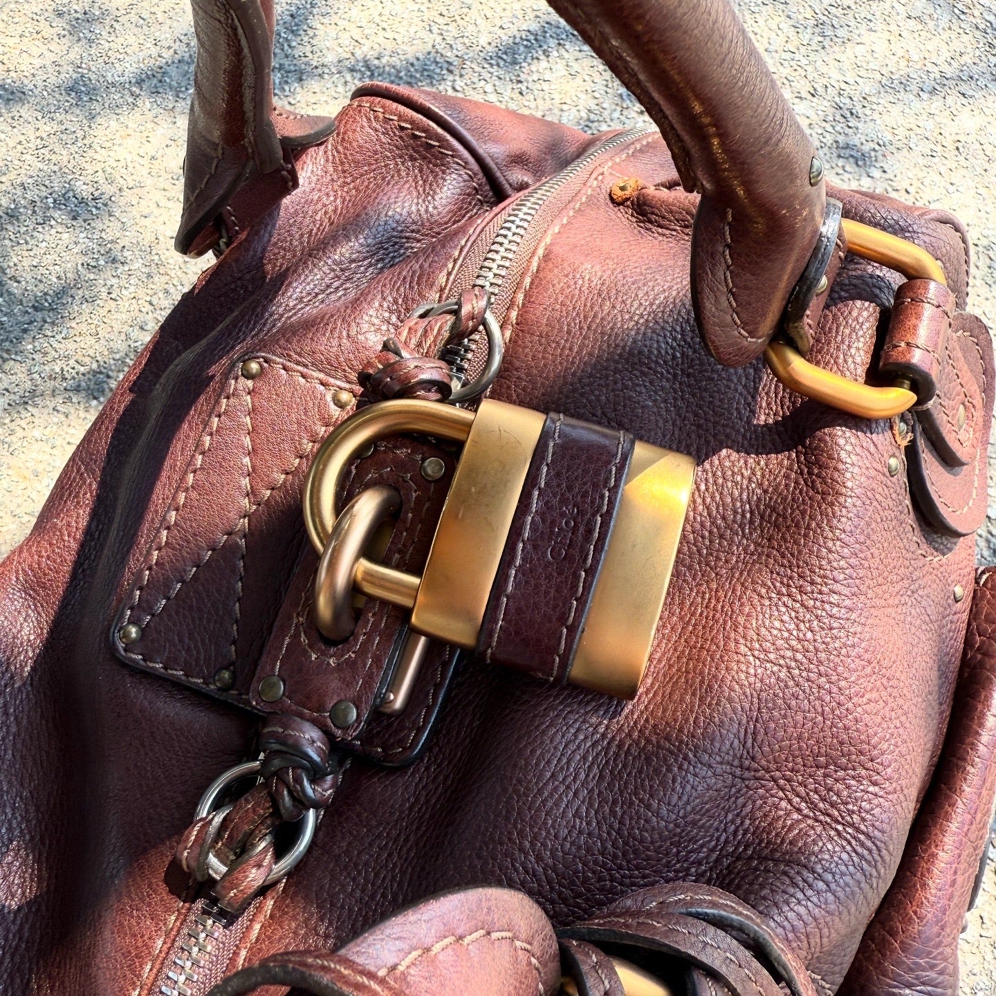 Chloé Dark Brown Leather Paddington Satchel
