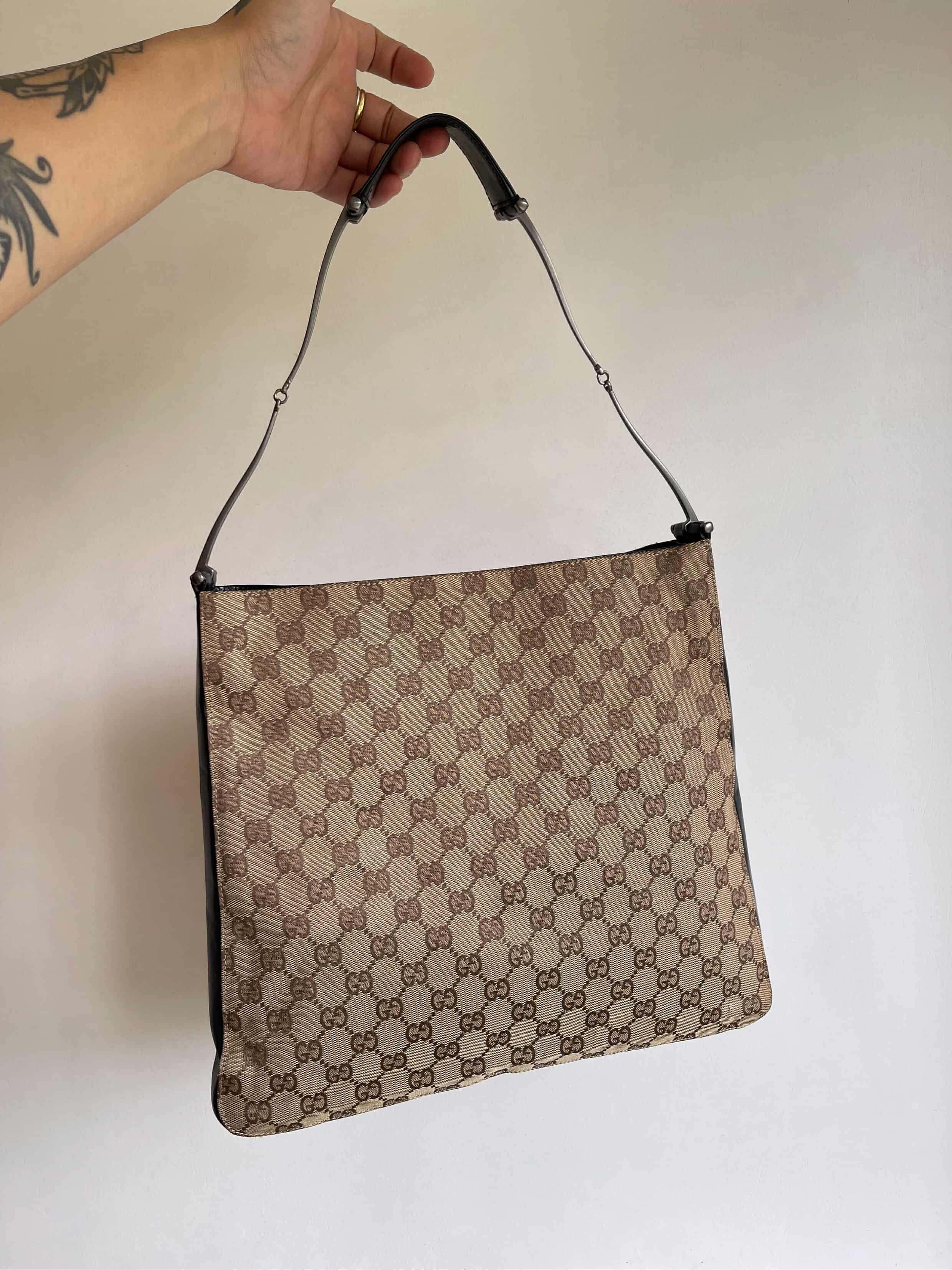 Gucci Brown GG Canvas Shoulder Bag