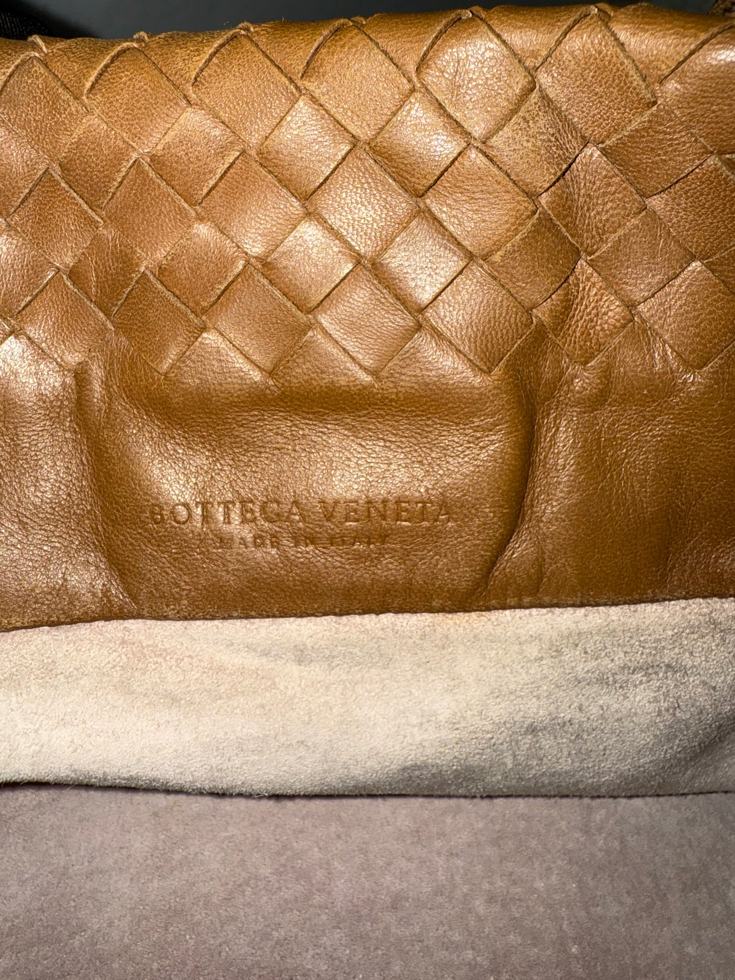Bottega Veneta Brown Intrecciato Flower Tote